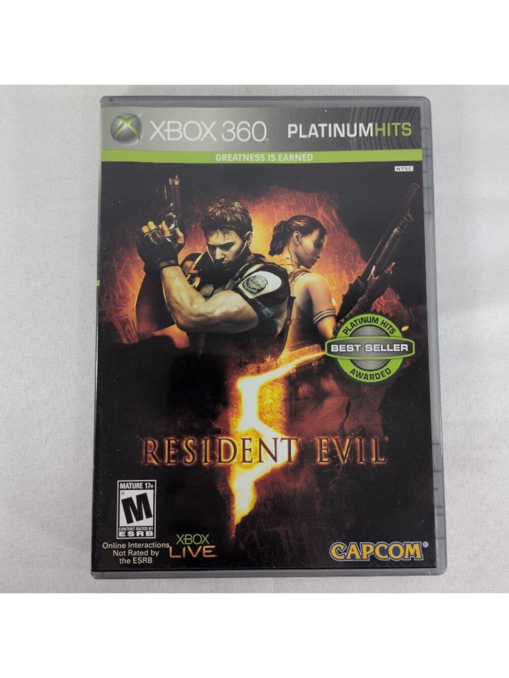 Resident Evil 5 Microsoft Xbox 360 2009 Manual CIB Complete Survival Horror Game